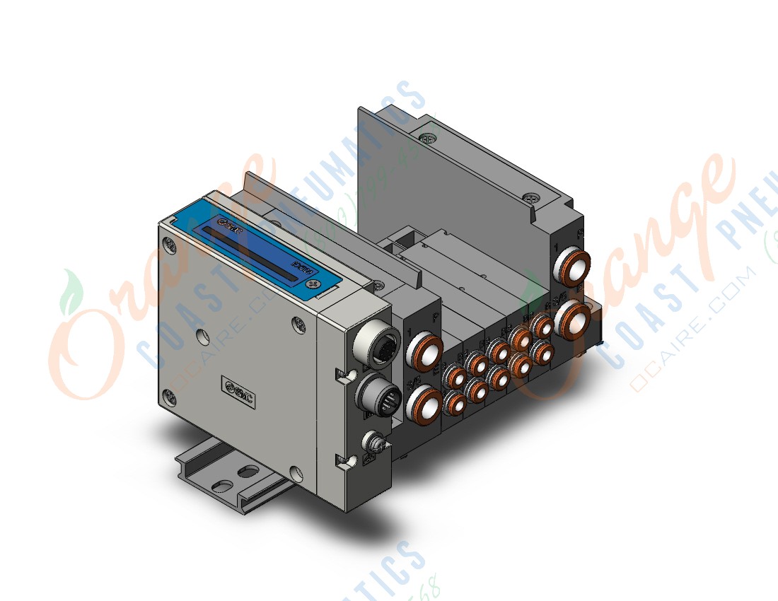 SMC SS5Y3-10SA3N-05B-C4B ss5y3 5 sta manifold base, 4/5 PORT SOLENOID VALVE