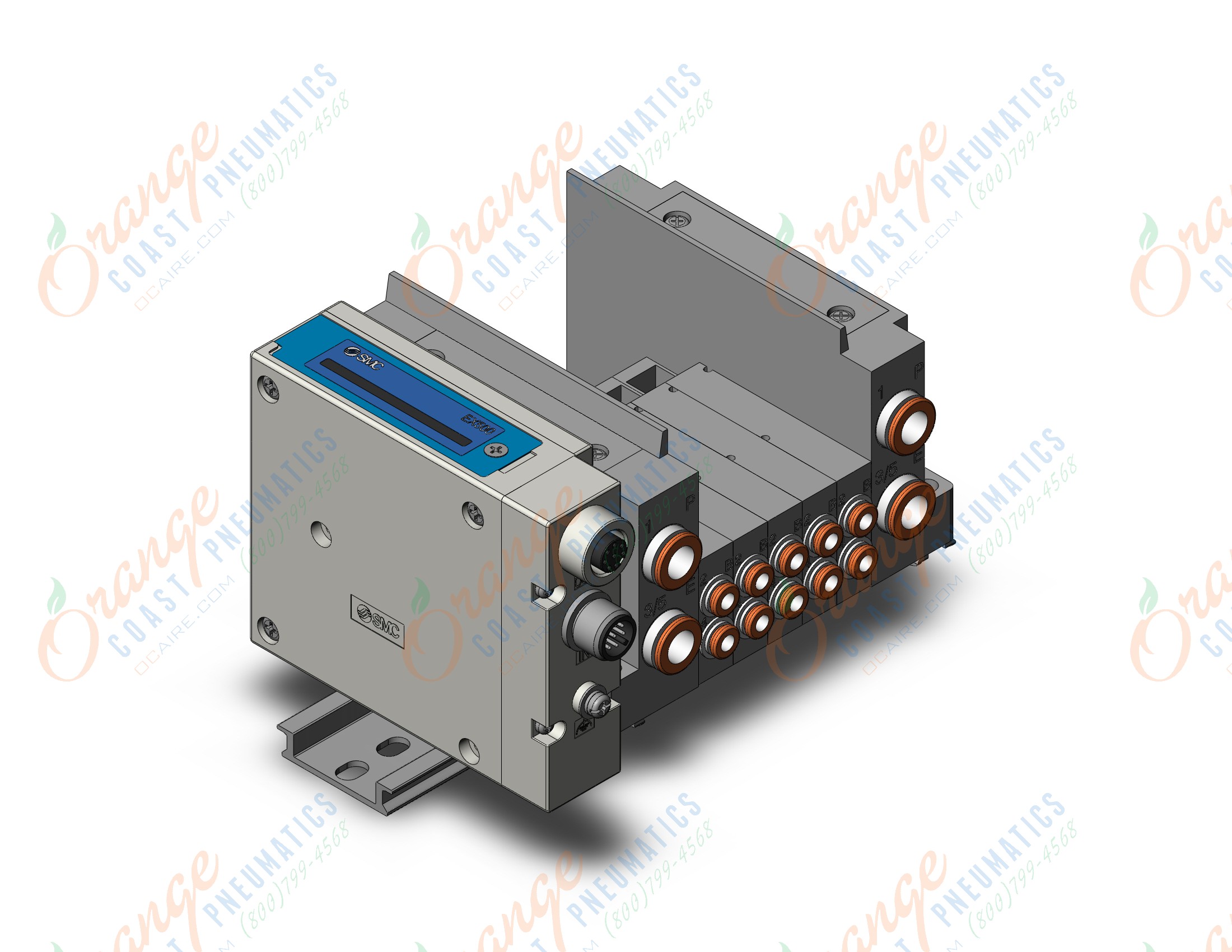 SMC SS5Y3-10SA3N-05B-C4D ss5y3 5 sta manifold base, 4/5 PORT SOLENOID VALVE