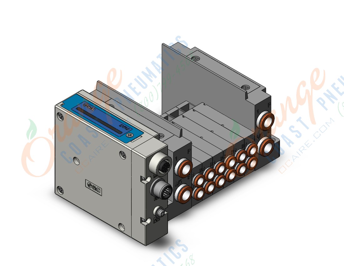 SMC SS5Y3-10SA3N-06B-C6 ss5y3 6 sta manifold base, 4/5 PORT SOLENOID VALVE