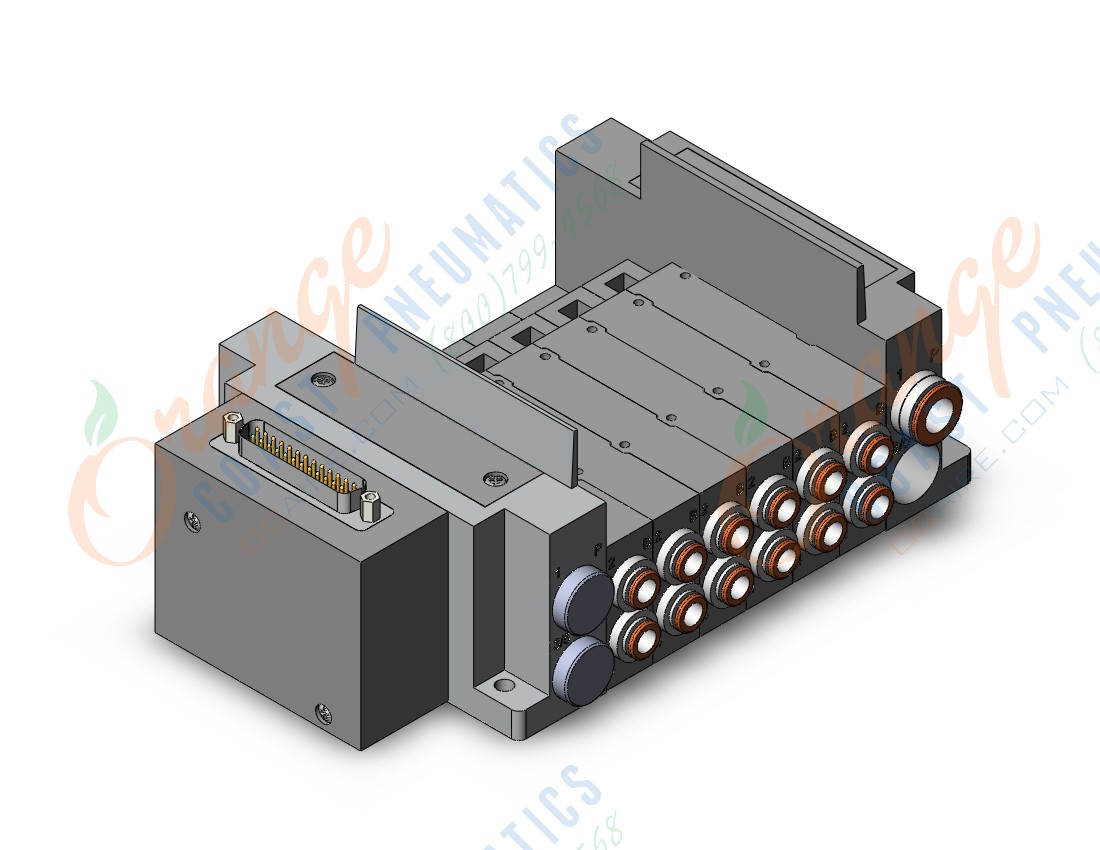 SMC SS5Y5-10FW1-06U-N7 ss5y5 6 sta manifold base, 4/5 PORT SOLENOID VALVE