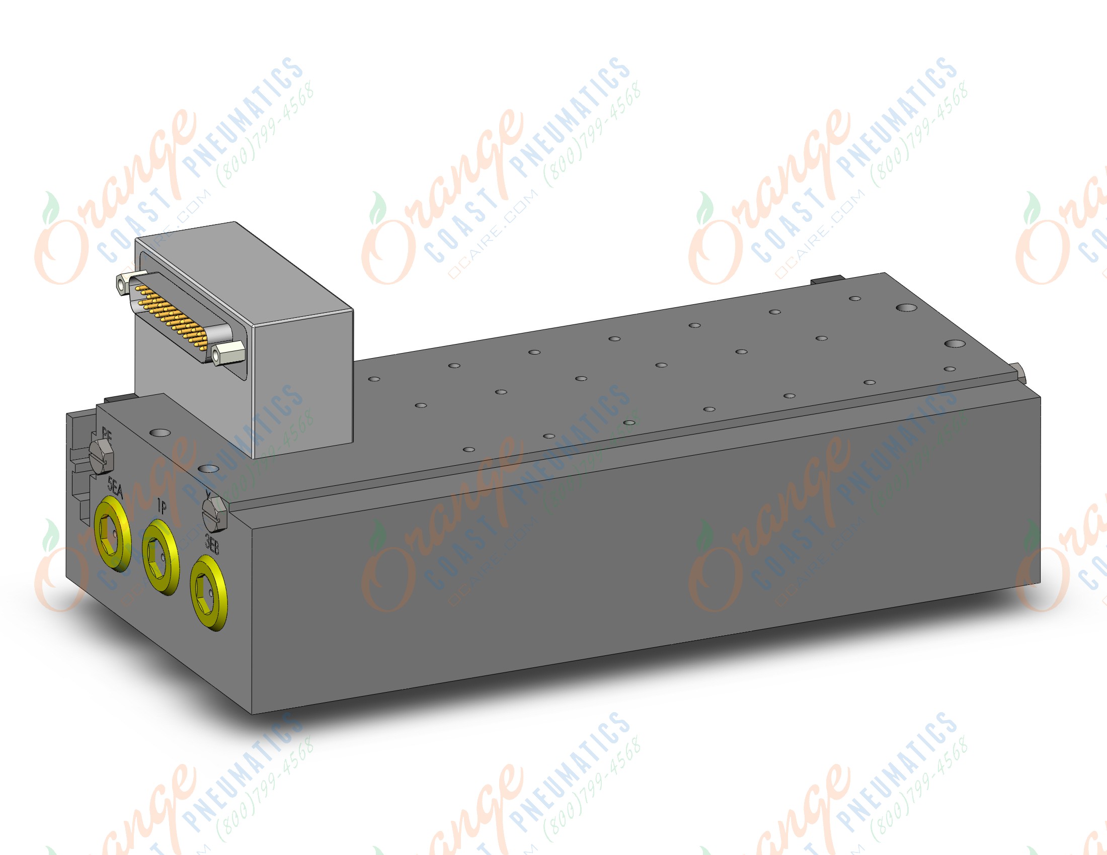 SMC SS5Y7-51F2-07D-C10N plug-in metal base, 4/5 PORT SOLENOID VALVE