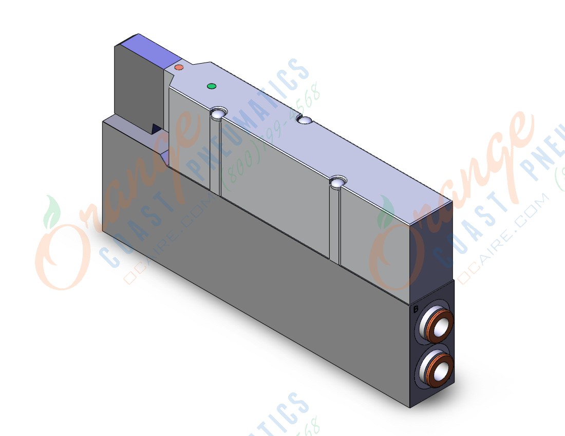 SMC SV4400-5FU-T-C8 3 position exhaust center, 4/5 PORT SOLENOID VALVE