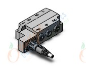 SMC SY50M-27-1-W4-B02N "sub plate, 4/5 PORT SOLENOID VALVE