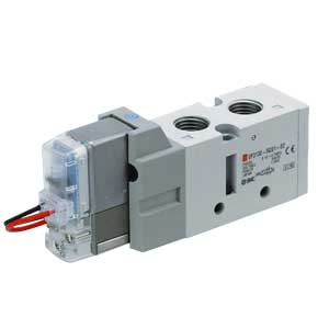 SMC VF3443-5DU1-02T pilot operated 5 port solenoid valve, 4/5 PORT SOLENOID VALVE