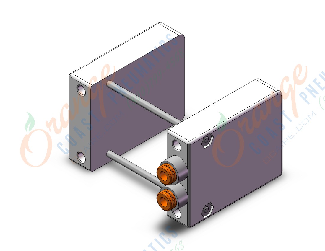 SMC VV100-10FAD2-04U1-N3N "manifold, 3 PORT SOLENOID VALVE