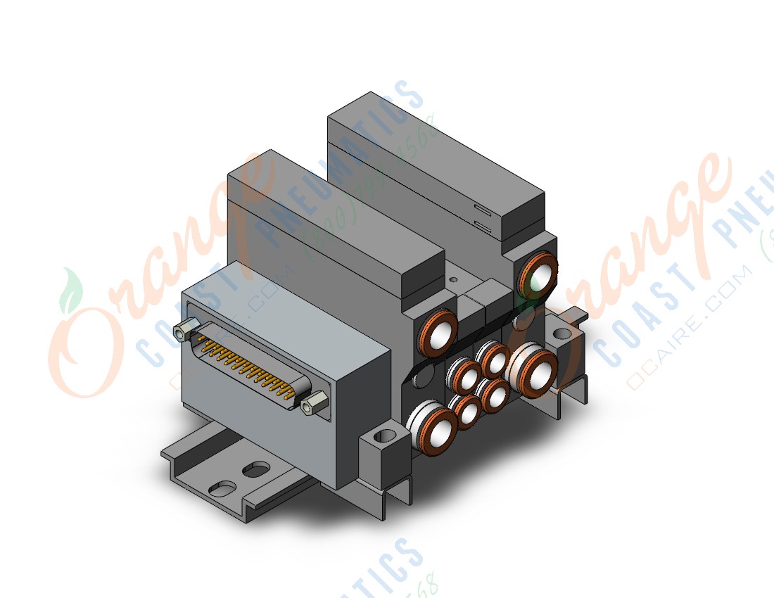 SMC VV5Q11-02C6FS0-D vv5q manifold, 4/5 PORT SOLENOID VALVE