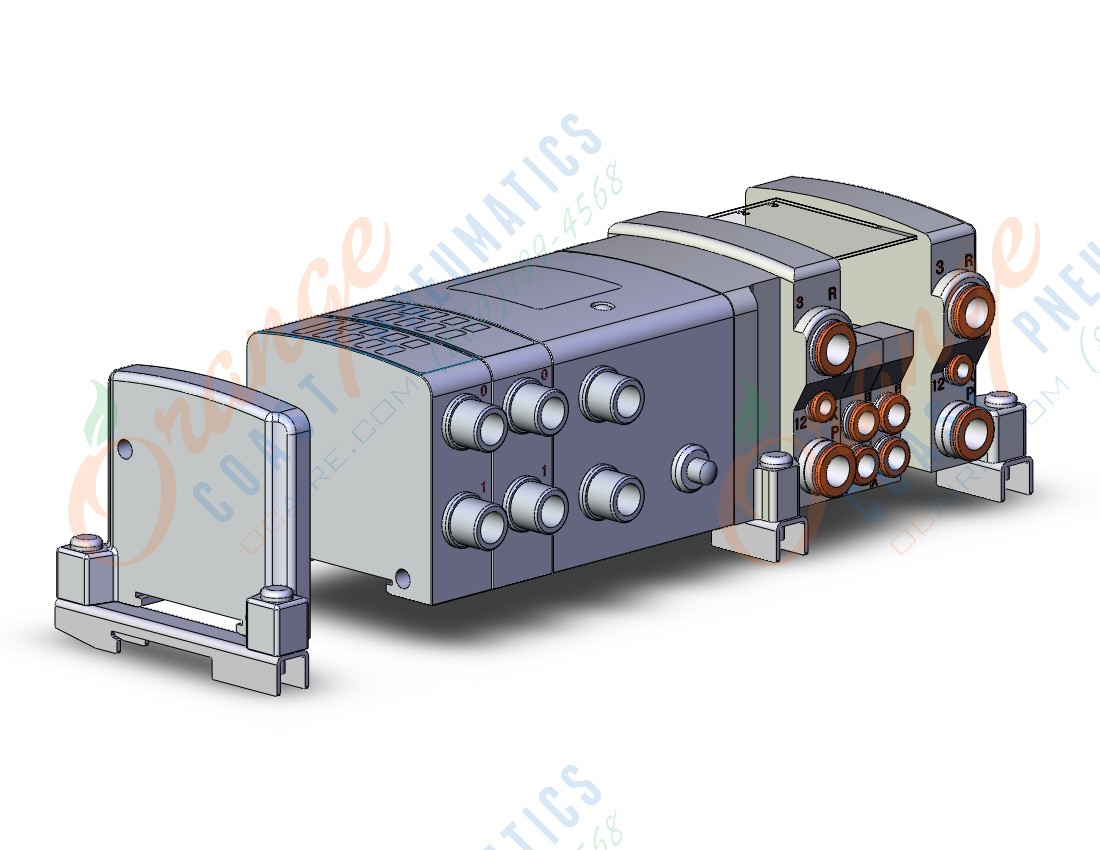 SMC VV5QC11-03C6SDQN42-D0NR-X160US vqc manifold, 4/5 PORT SOLENOID VALVE