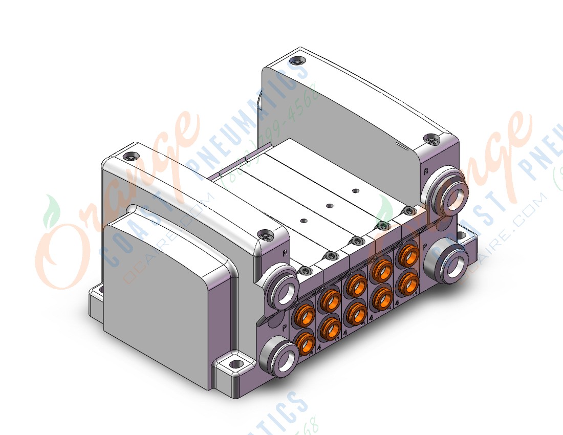 SMC VV5QC21-05N7SD60 vqc manifold, 4/5 PORT SOLENOID VALVE