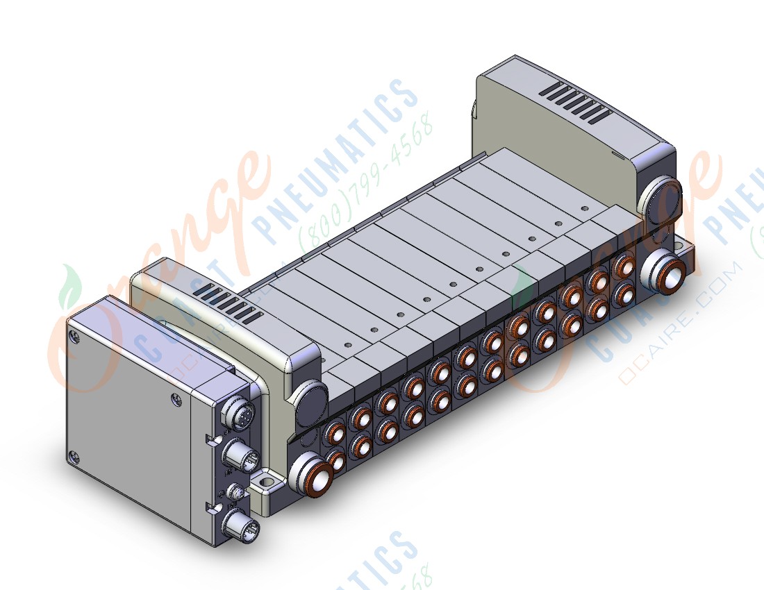 SMC VV5QC21-12C6SEA-S vqc manifold, 4/5 PORT SOLENOID VALVE