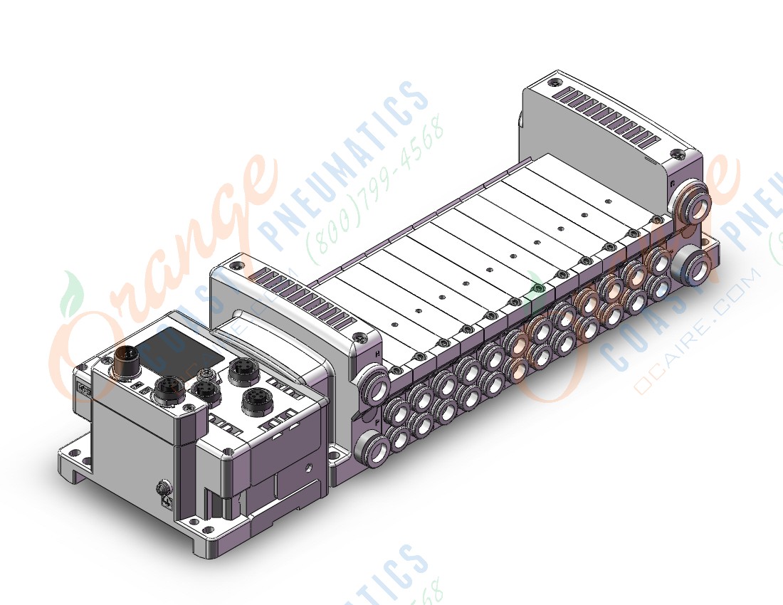 SMC VV5QC21-12C8SD6EA2N-S vqc manifold, 4/5 PORT SOLENOID VALVE