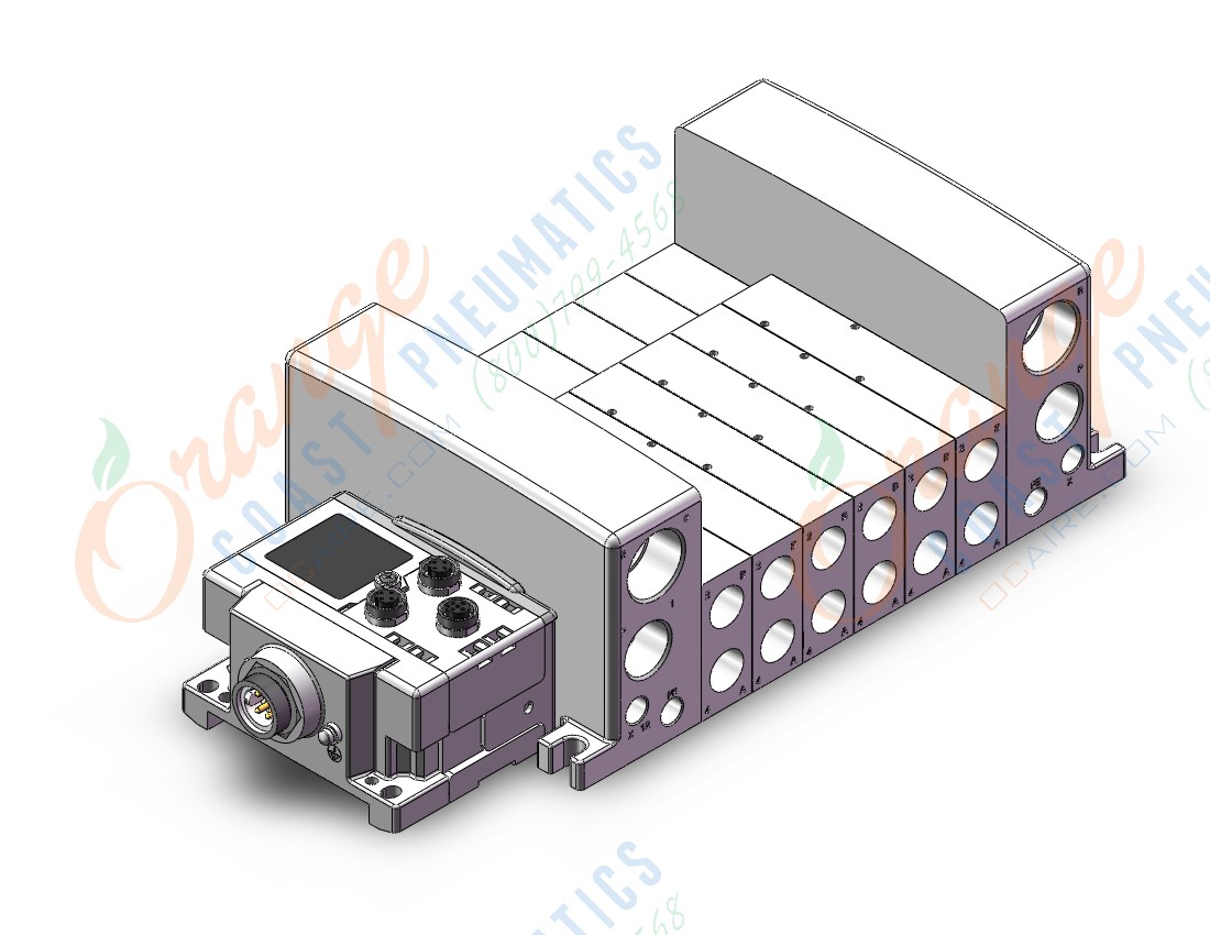 SMC VV5QC41-0603FSD6EA3 vqc manifold, 4/5 PORT SOLENOID VALVE