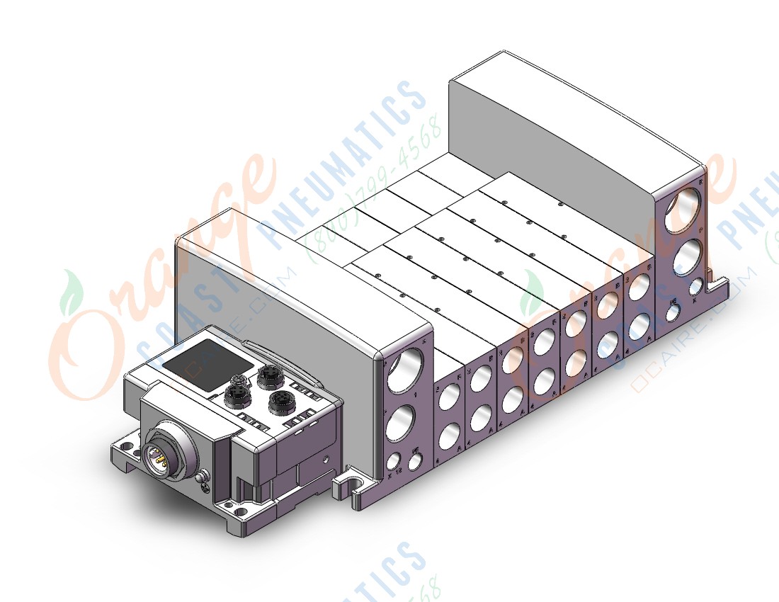 SMC VV5QC41-0703FSD6EA3 vqc manifold, 4/5 PORT SOLENOID VALVE