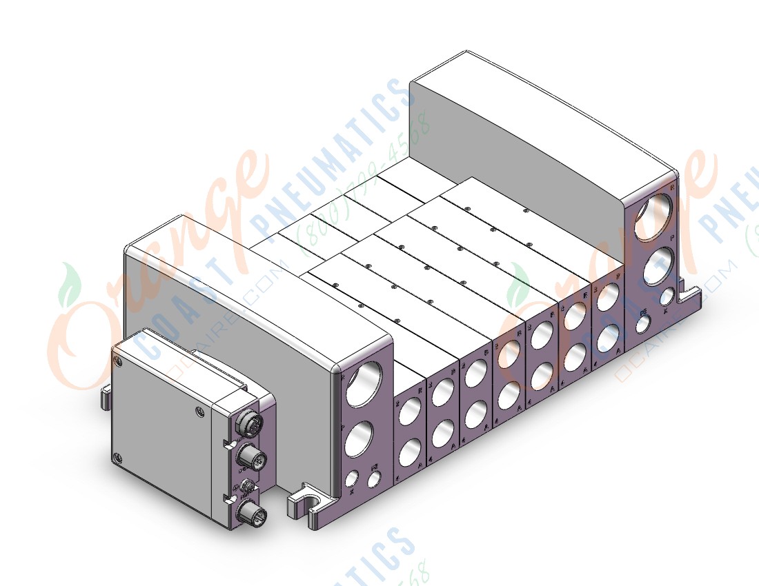 SMC VV5QC41-0703SQA vqc manifold, 4/5 PORT SOLENOID VALVE