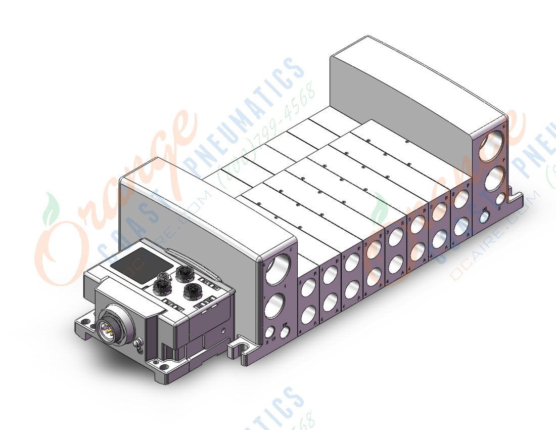 SMC VV5QC41-0803FSD6EA3N manifold, 4/5 PORT SOLENOID VALVE