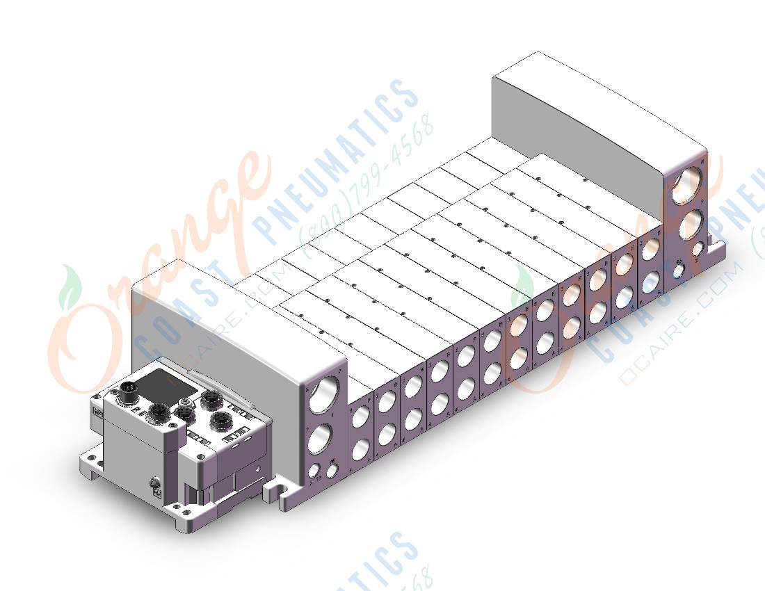 SMC VV5QC41-1203TSD6EA2N vqc manifold, 4/5 PORT SOLENOID VALVE