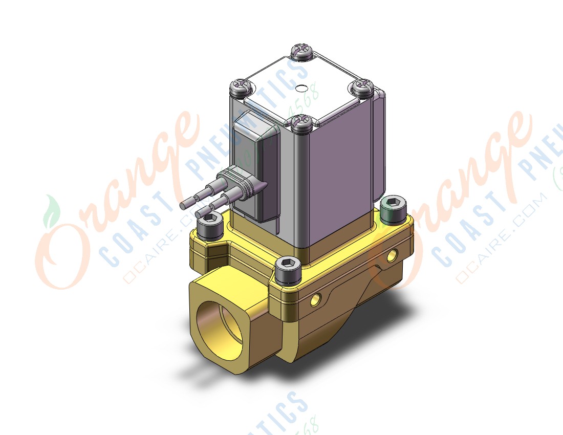 SMC VXZ242FZ1CB "pilot op 2 port solenoid valve, 2 PORT VALVE