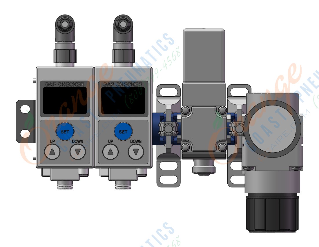 SMC ISA3-HCP-2LB-R1 gap checker, h range, rc, pnp, AIR CATCH SENSOR, ISA ISA2 ISA3