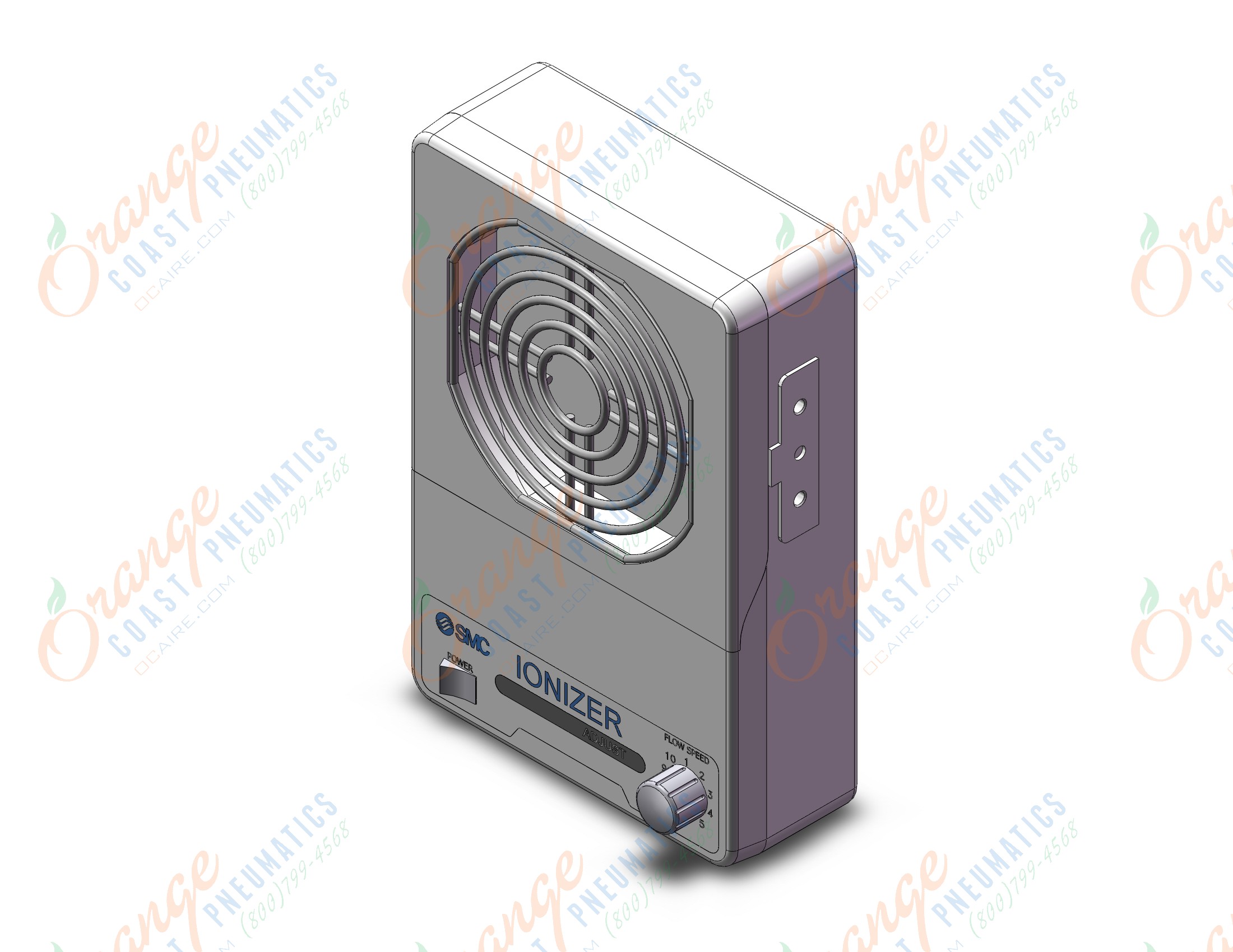 SMC IZF21-P-Q fan type ionizer (1.8 cubic meters/min), IONIZER, FAN TYPE