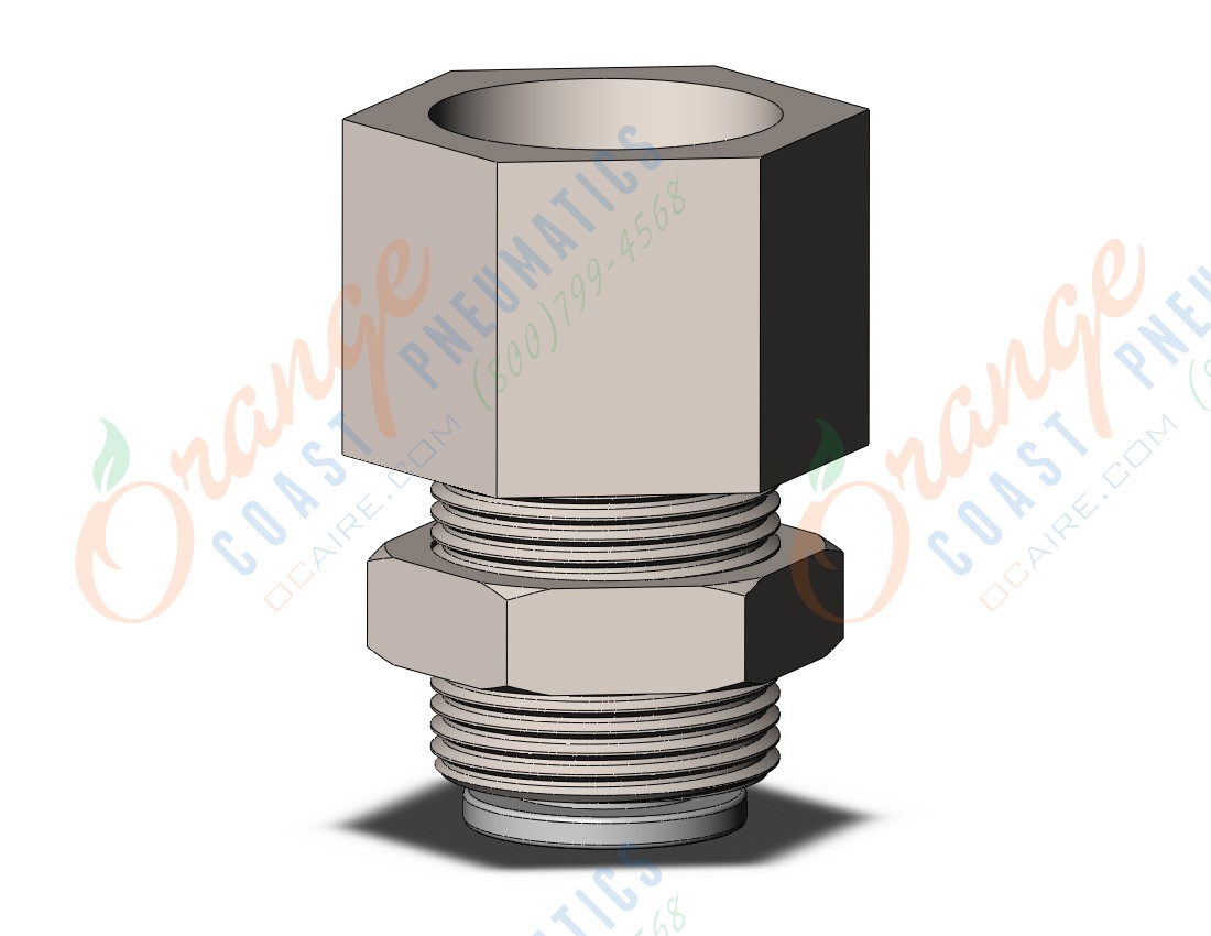 SMC KQ2E08-G03N fitting ,bulkhead connector, ONE-TOUCH FITTING (sold in packages of 10; price is per piece)