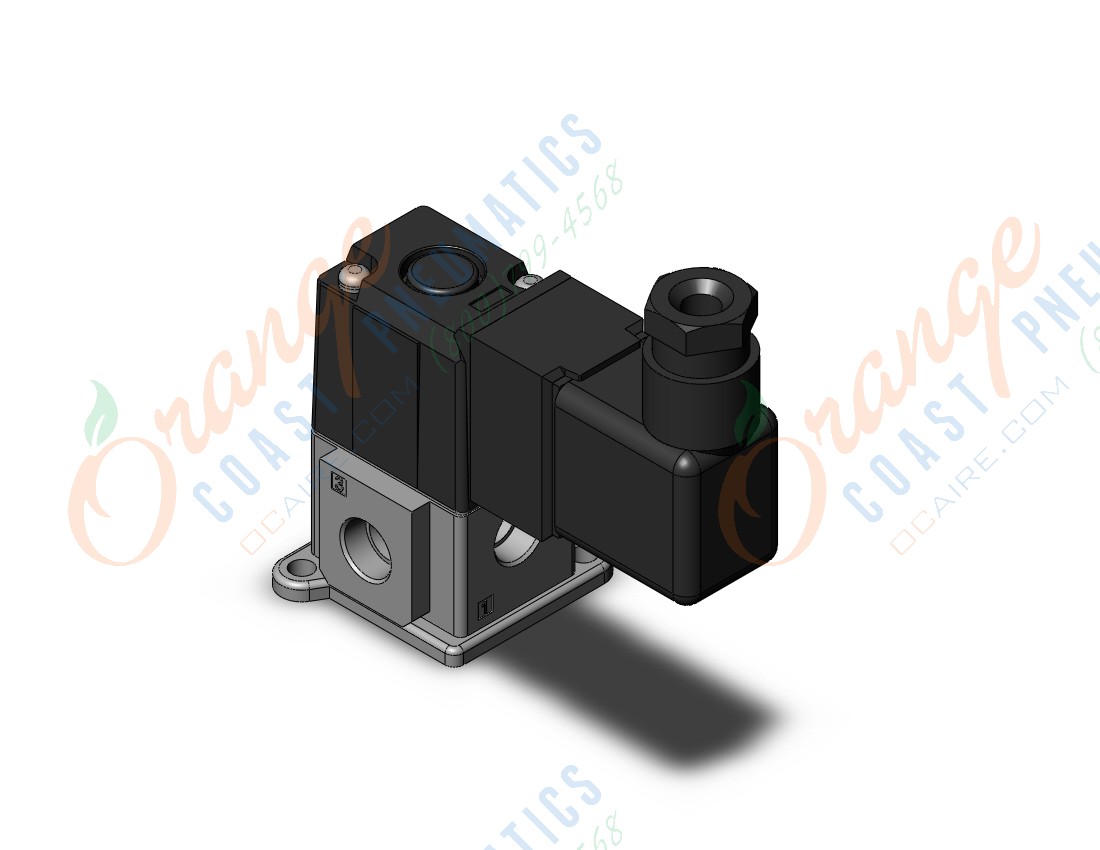 SMC VT307K-5DZ1-01N-F body ported 3 port valve, 3 PORT SOLENOID VALVE