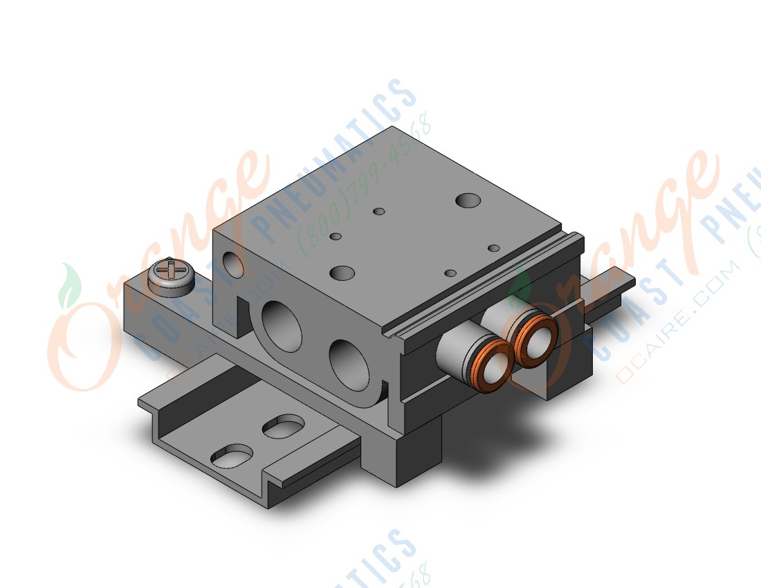 SMC VV3QZ15-02C6C-D0 vqz100 base mounted manifold, 3 PORT SOLENOID VALVE