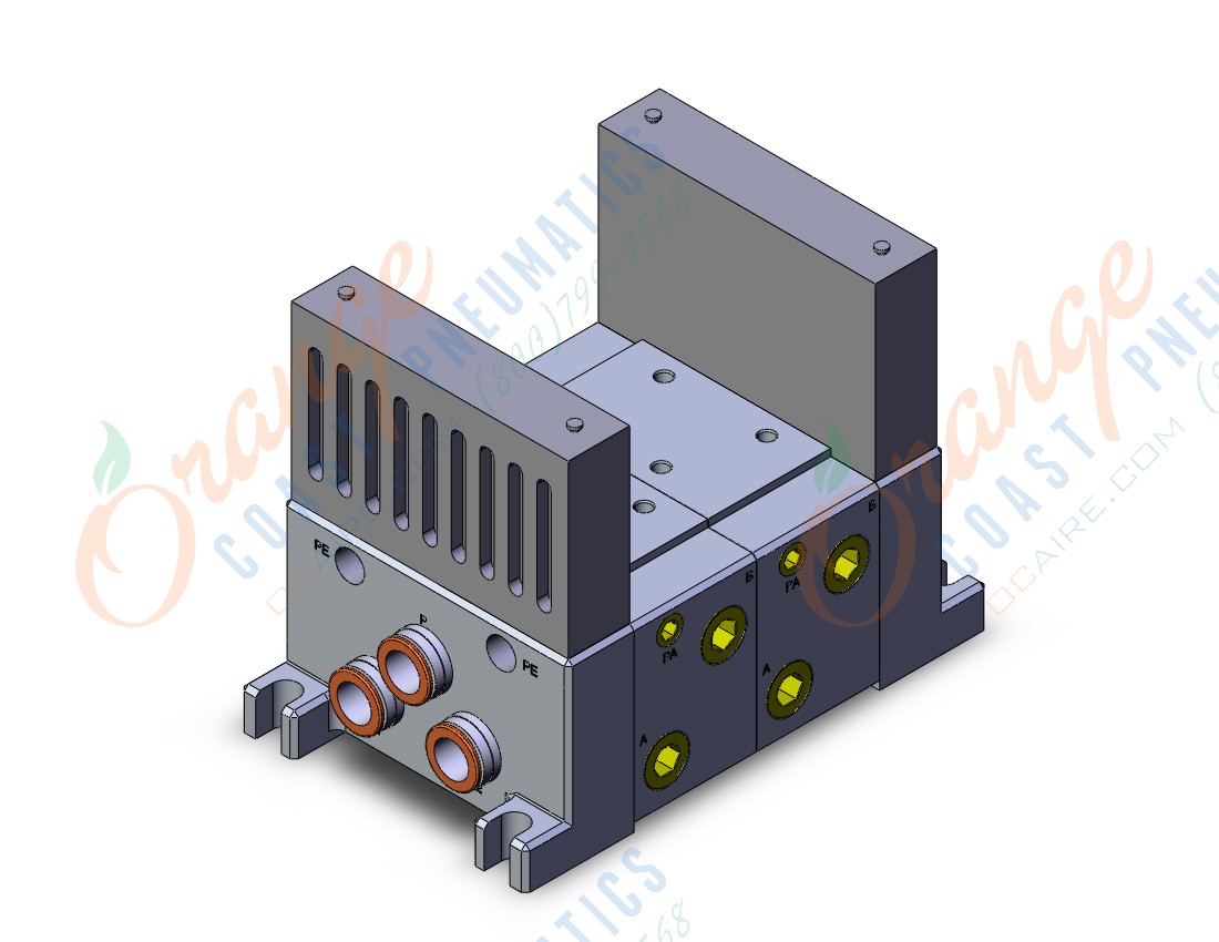 SMC VV712-C6L-C12BSB iso standard manifold, 4/5 PORT SOLENOID VALVE