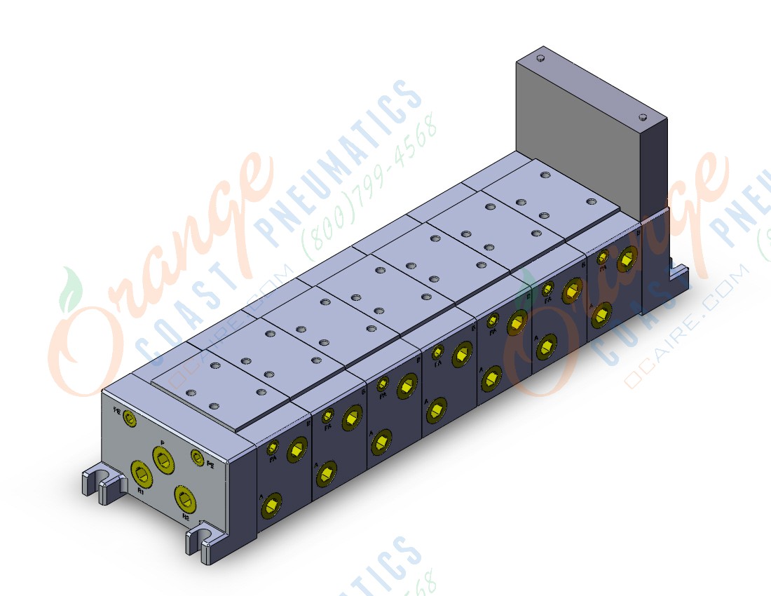 SMC VV717-03Y-03USB iso standard manifold, 4/5 PORT SOLENOID VALVE