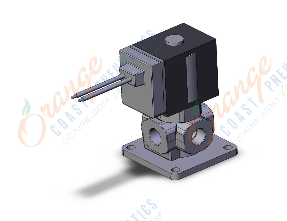 SMC VX3114-01T-7GR1-B direct op 3 port solenoid valve, com, 3 PORT SOLENOID VALVE