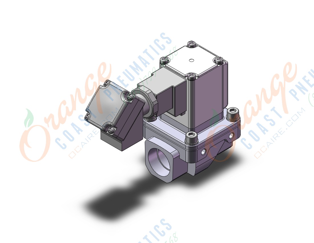 SMC VXZ255JQ pilot op 2 port solenoid valve, (n.c.), 2 PORT VALVE