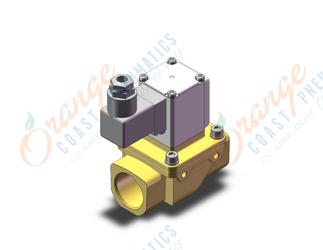 SMC VXZ262KZ3AA pilot op 2 port solenoid valve, (n.c.), 2 PORT VALVE