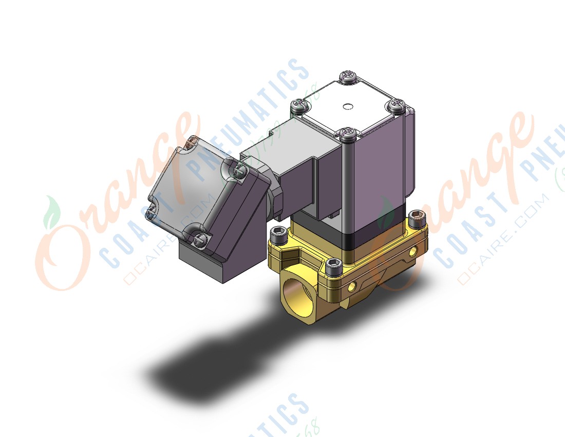 SMC VXZ2A2BPB pilot op 2 port solenoid valve, (n.o.), 2 PORT VALVE