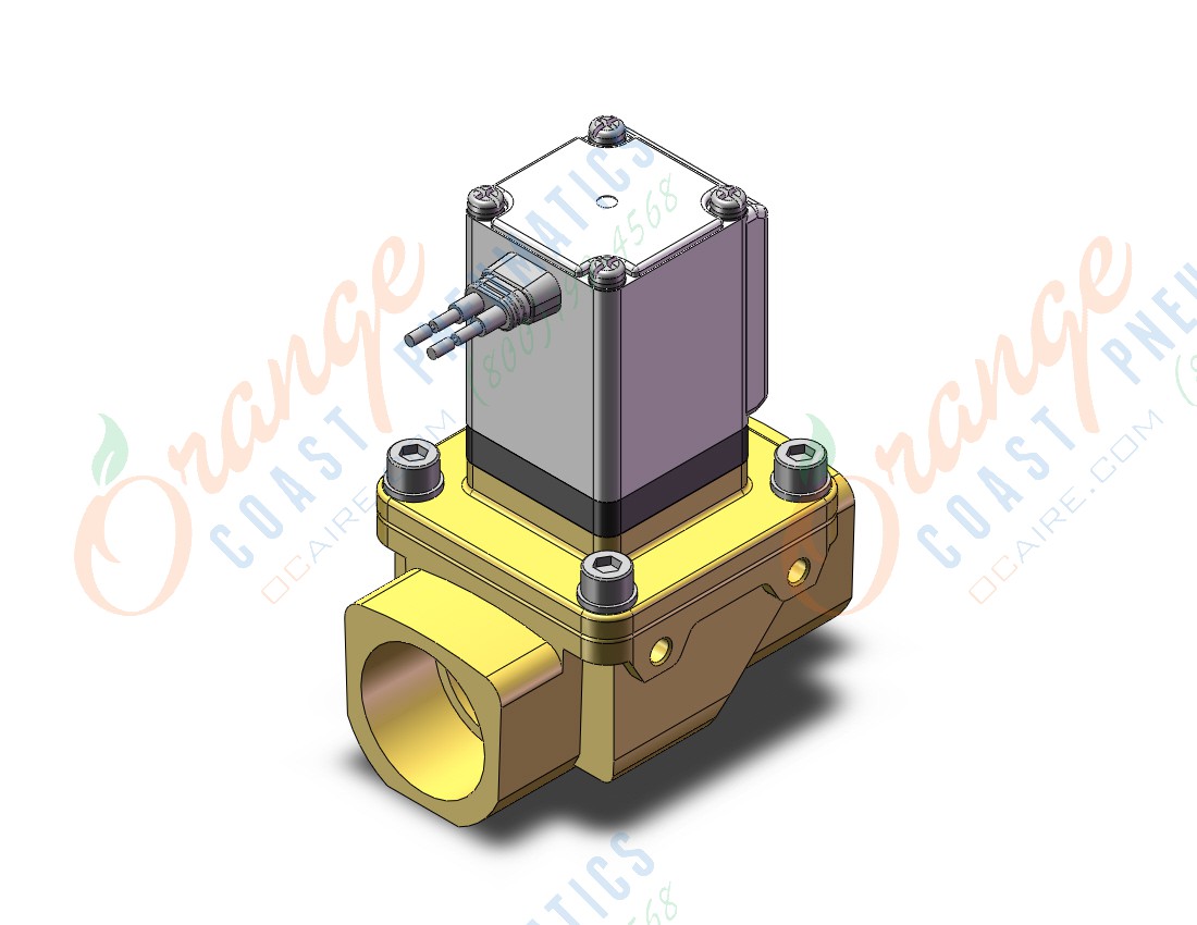 SMC VXZ2D2KA pilot op 2 port solenoid valve, (n.o.), 2 PORT VALVE