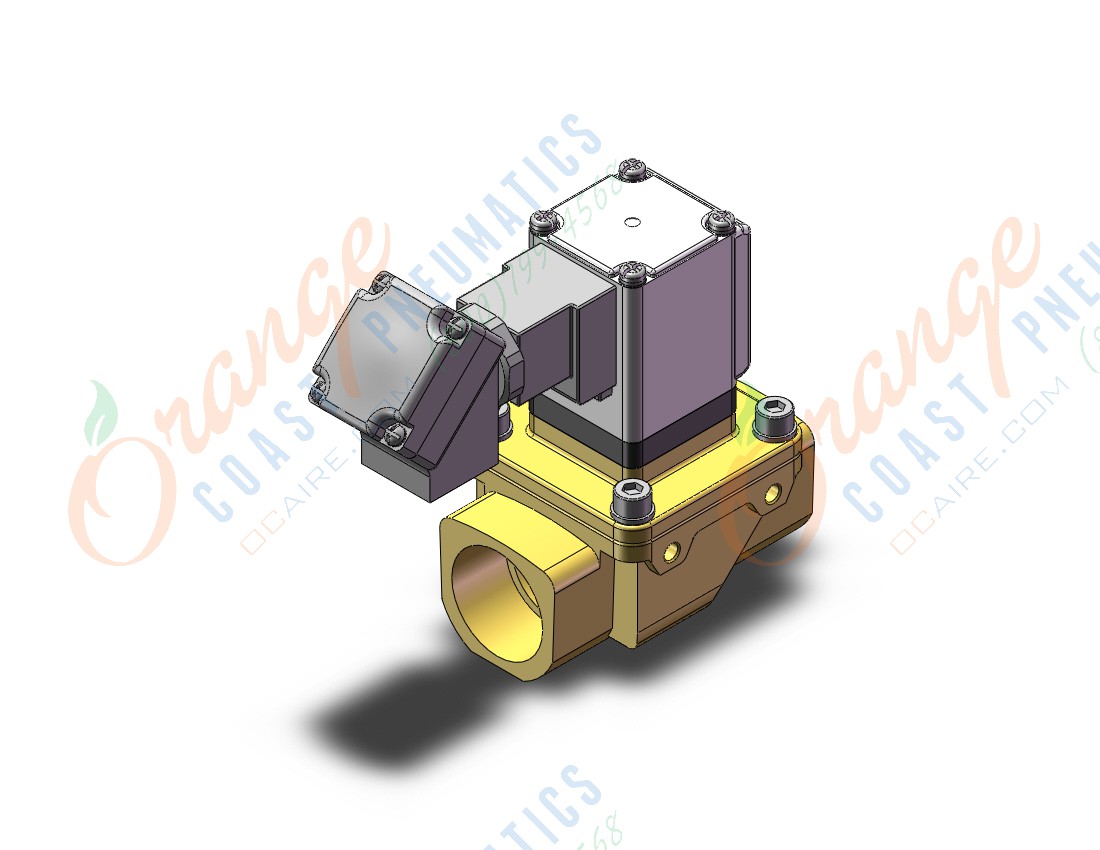 SMC VXZ2D2KM pilot op 2 port solenoid valve, (n.o.), 2 PORT VALVE