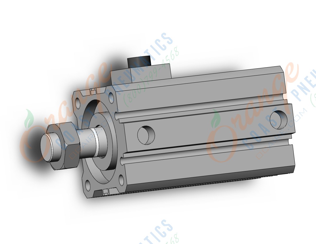 SMC CDBQ2A40-25DCM-RN cyl, compact, locking, sw capable, COMPACT CYLINDER