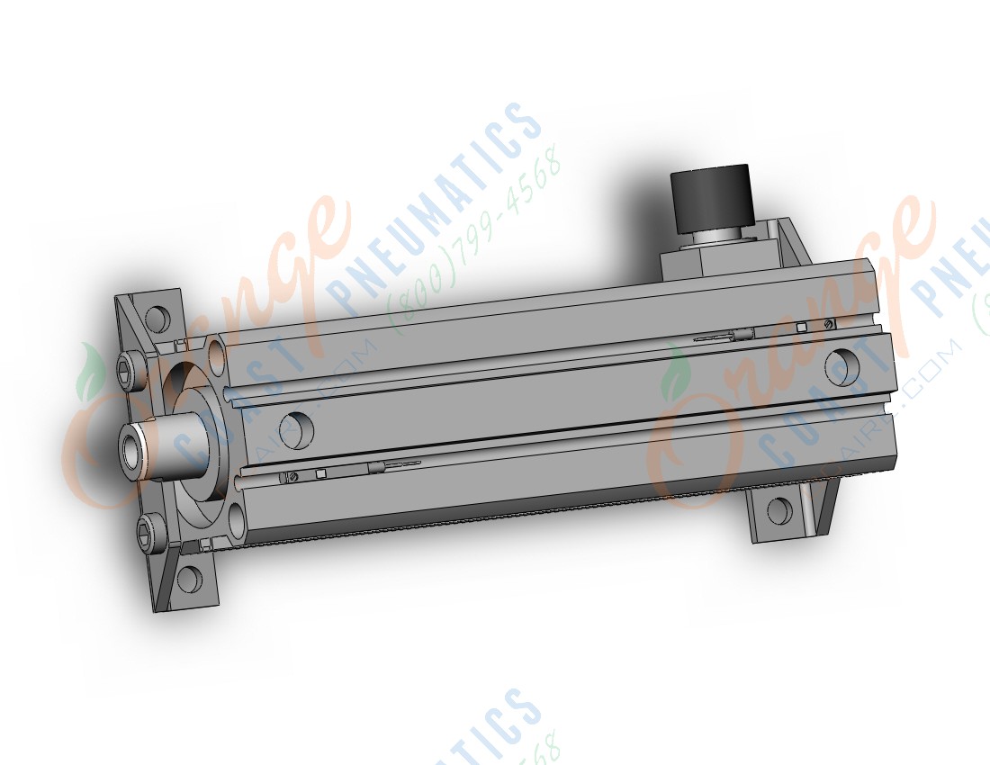 SMC CDBQ2L40-100DC-HL-M9BWL cyl, compact, locking, sw capable, COMPACT CYLINDER