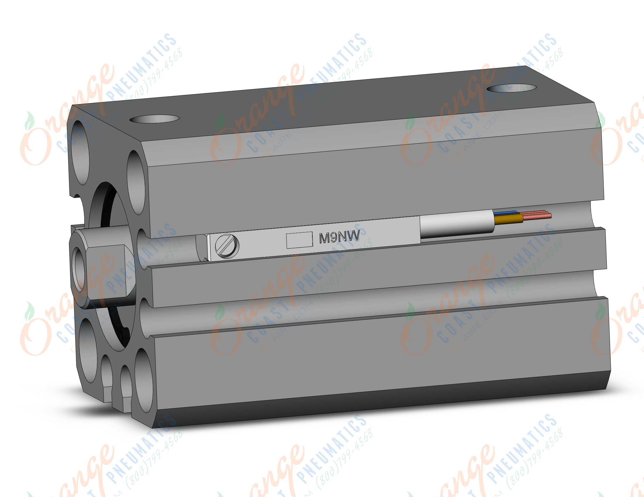 SMC CDQSB16-25D-M9NWSBPCS cylinder, compact, COMPACT CYLINDER