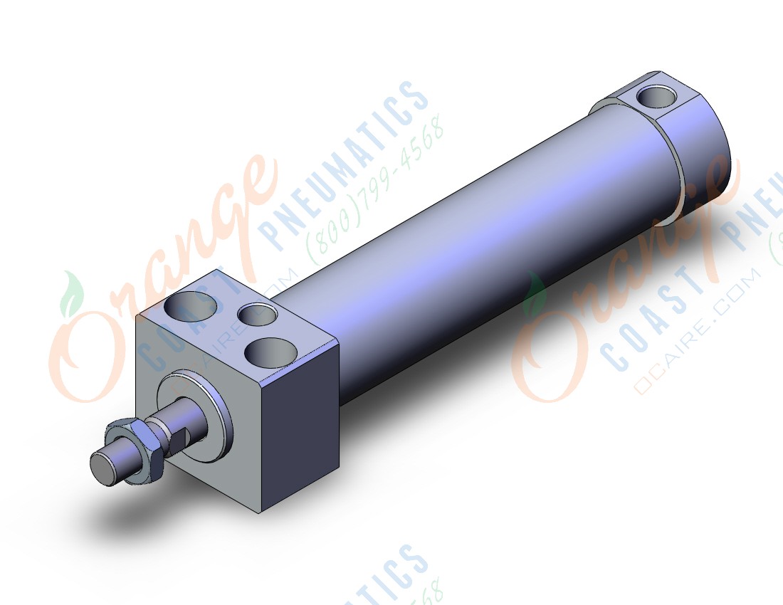 SMC CD76RAF32-100-B cylinder, air, direct mount, ISO ROUND BODY CYLINDER, C75, C76