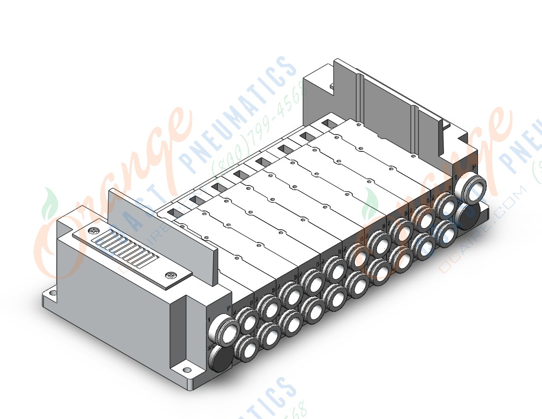 SMC SS5Y7-10S0-10BS-C10 ss5y7 10 sta manifold base, 4/5 PORT SOLENOID VALVE