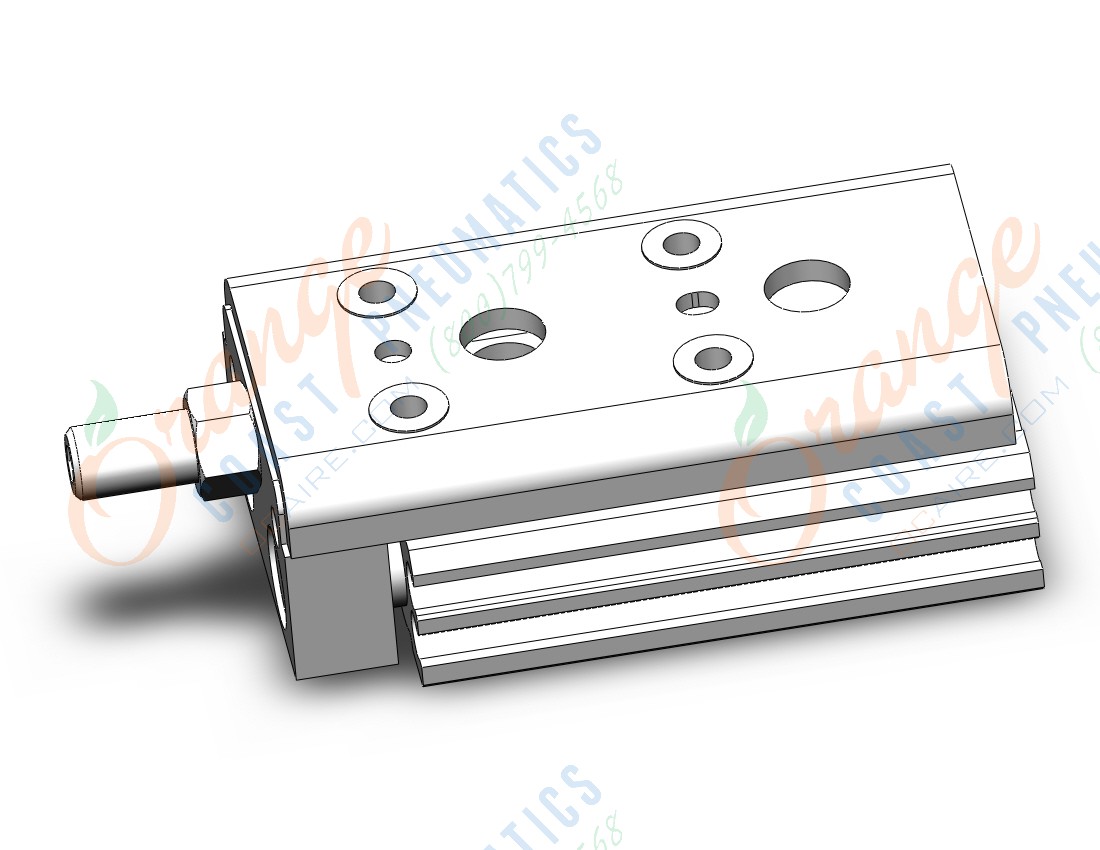 SMC MXQ8C-10ZS cylinder, slide table, GUIDED CYLINDER