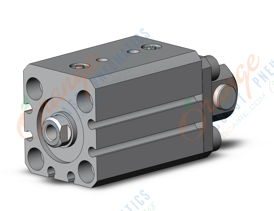 SMC RDQD25-20 cyl, compact, air cushion, sw capable, COMPACT CYLINDER