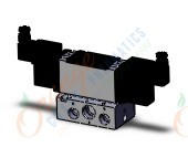 SMC VFR4240-5DA-04N valve, 2pos/dbl, non plug-in, 4/5 PORT SOLENOID VALVE