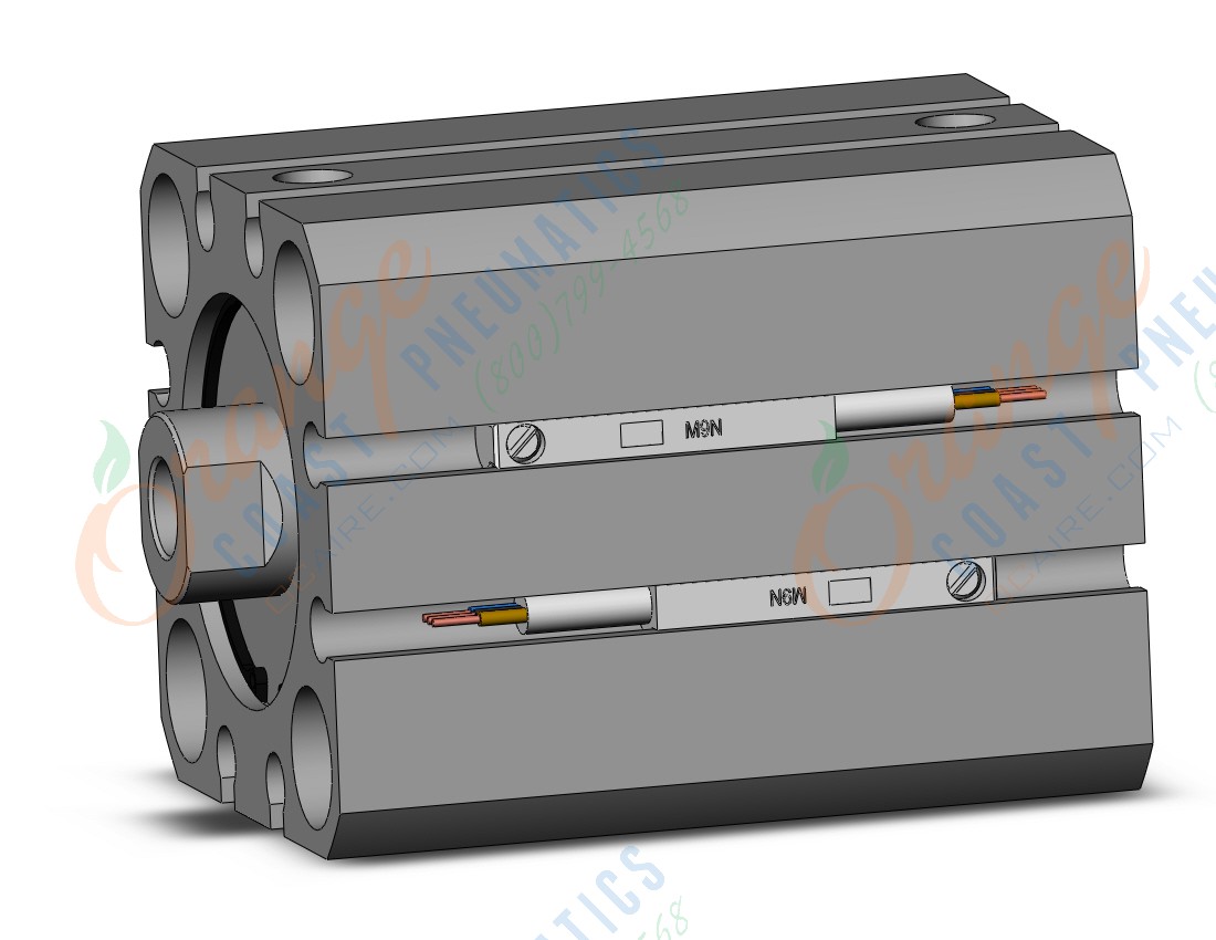 SMC CDQSB25-20DC-M9NL cylinder, compact, COMPACT CYLINDER