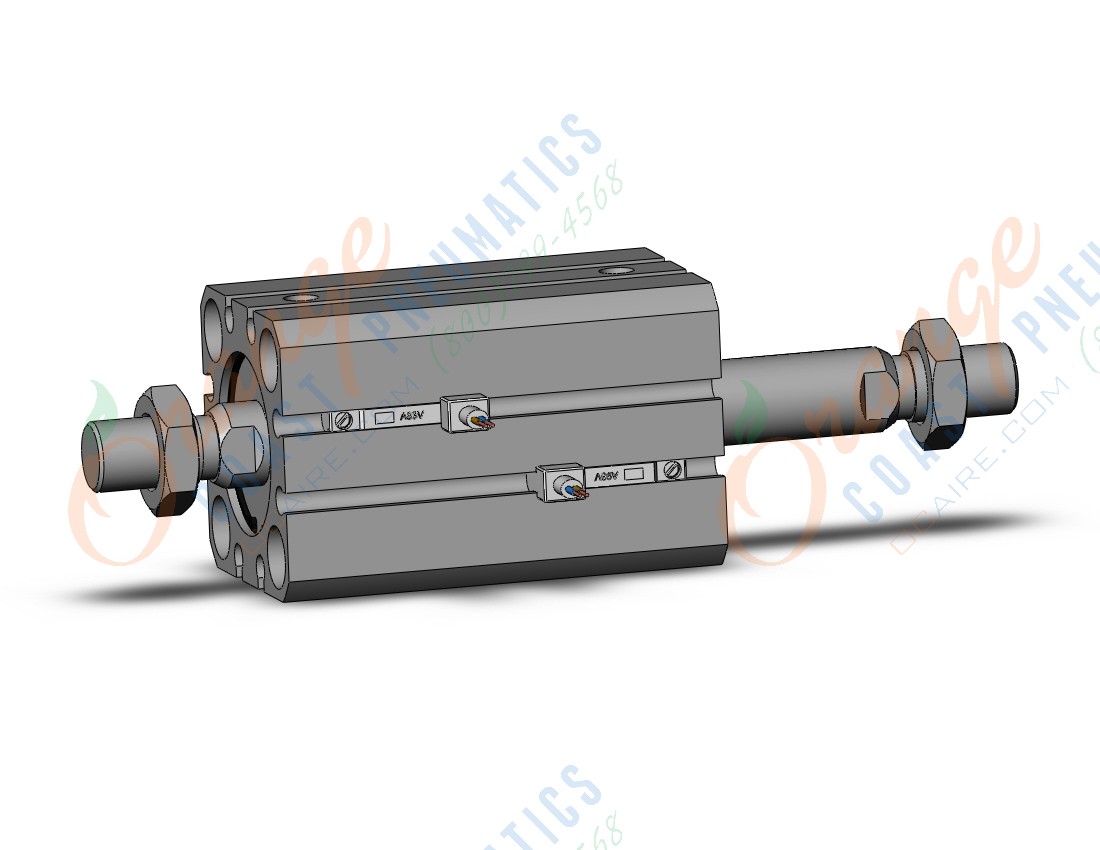 SMC CDQSWB25-25DM-A93V cyl, compact, dbl rod, COMPACT CYLINDER