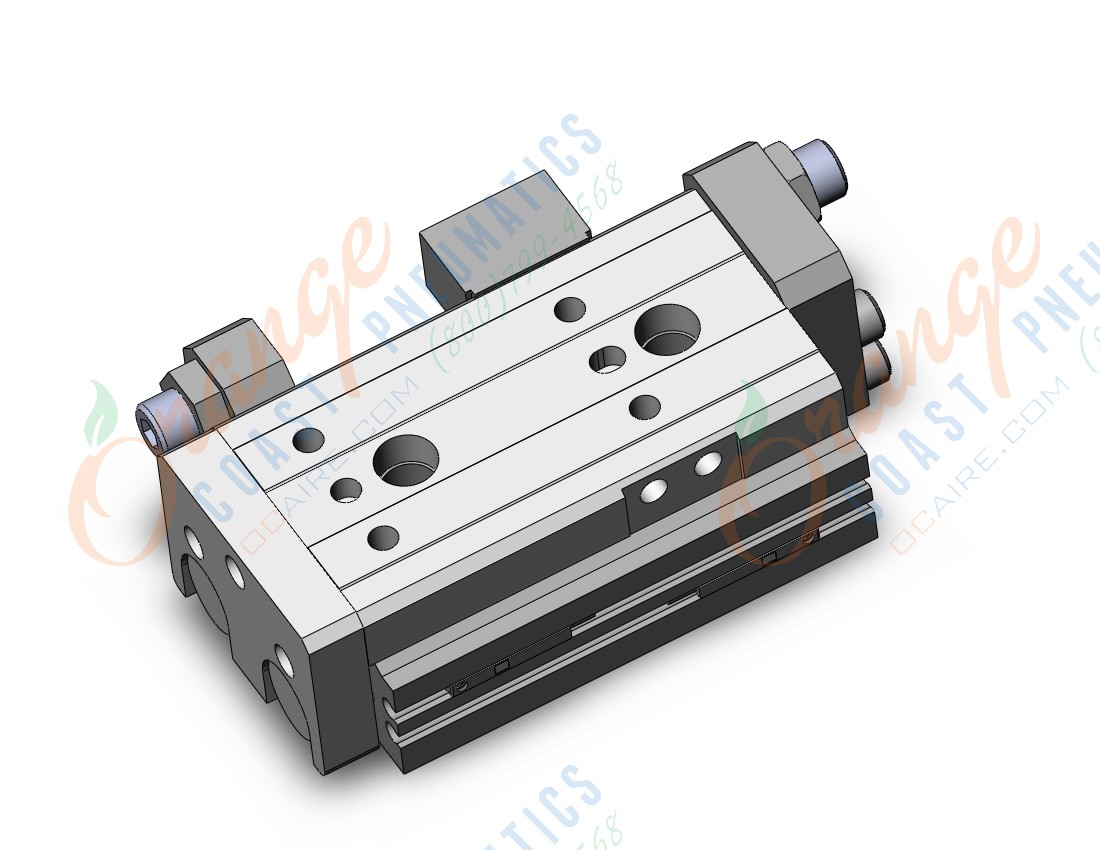 SMC MXQR16-30C-M9NWM cyl, air slide table, reversible, asw, GUIDED CYLINDER