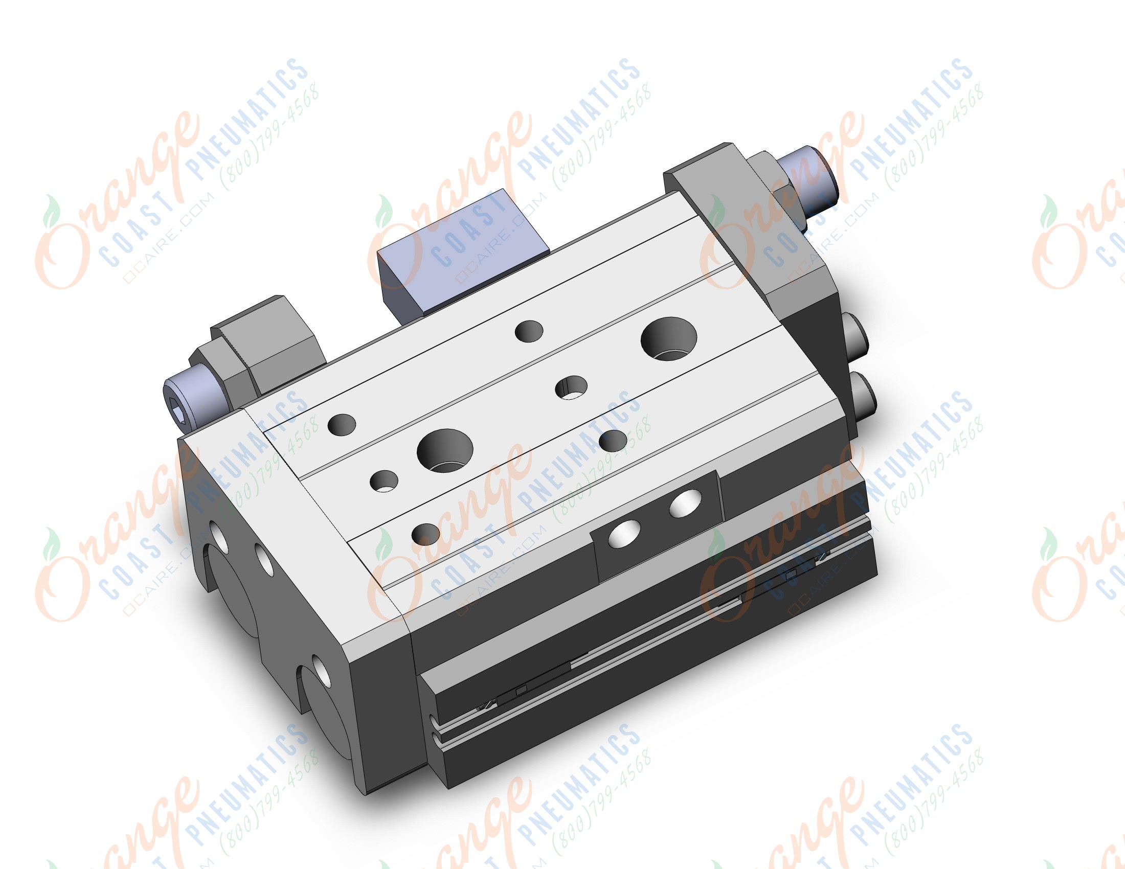 SMC MXQR25-20A-A93L cyl, air slide table, reversible, asw, GUIDED CYLINDER