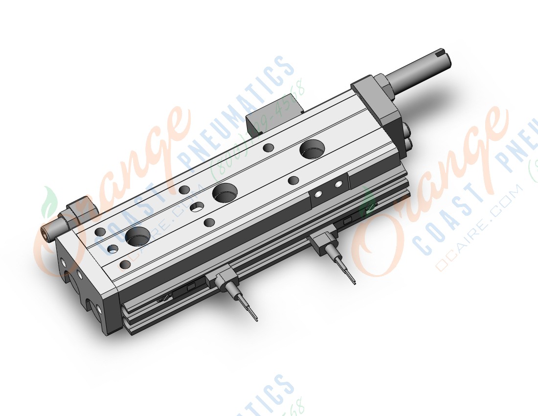 SMC MXQR6-50B-A96VL cyl, air slide table, reversible, asw, GUIDED CYLINDER