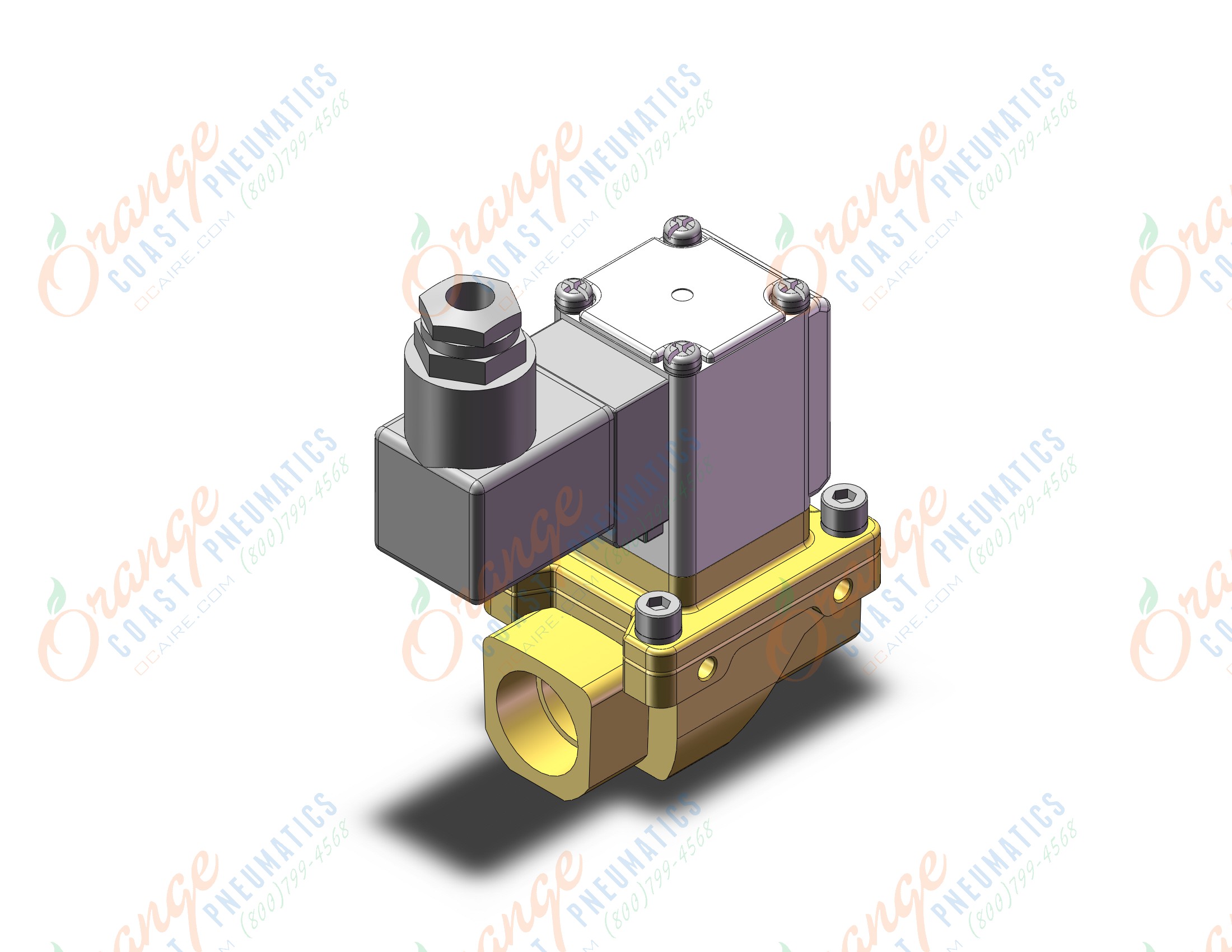 SMC VXZ242FGG pilot op 2 port solenoid valve, (n.c.), 2 PORT VALVE