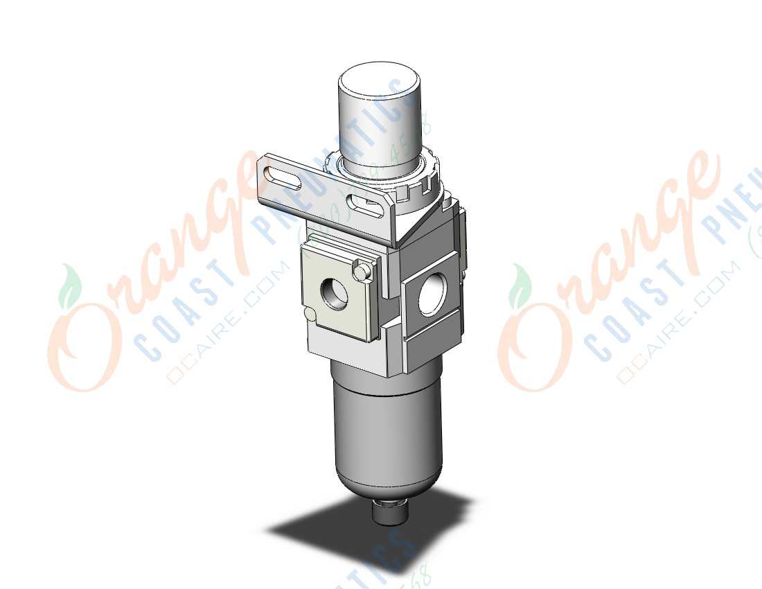 SMC AW20-02B-R-B filter/regulator, FILTER/REGULATOR, MODULAR F.R.L.