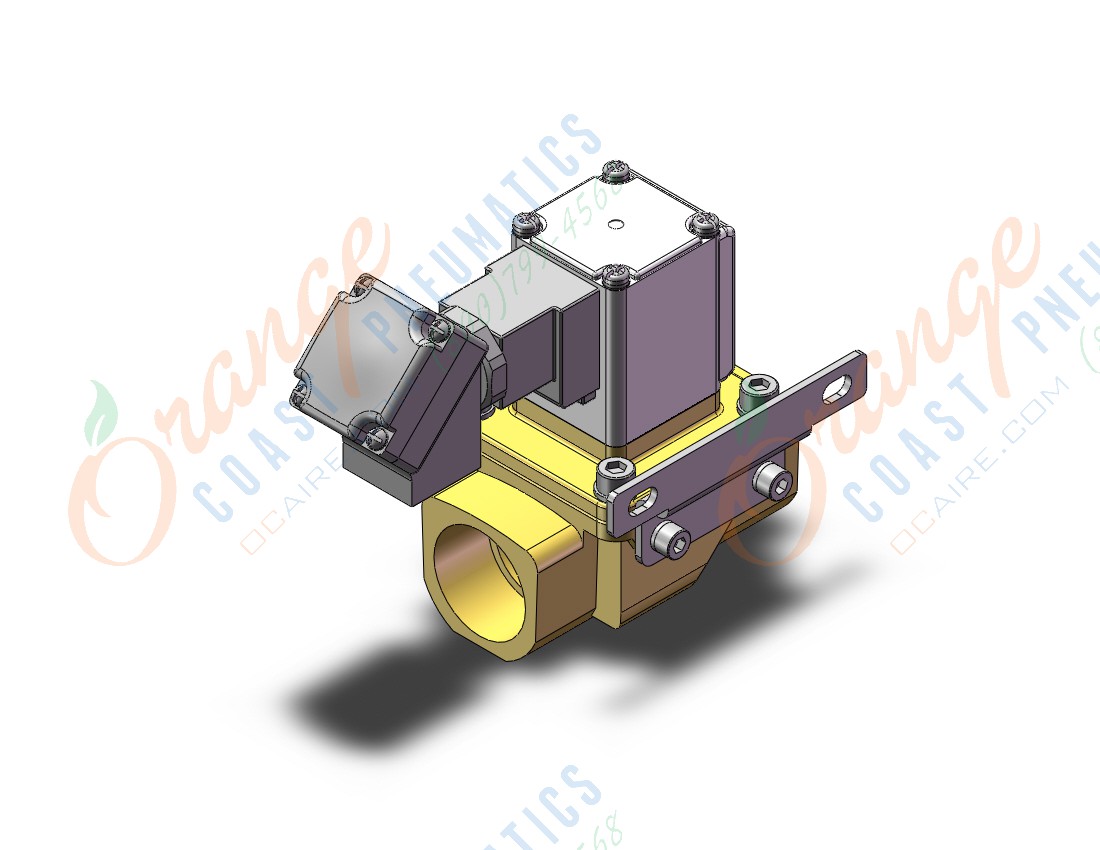 SMC VXZ262KMXB pilot op 2 port solenoid valve, (n.c.), 2 PORT VALVE