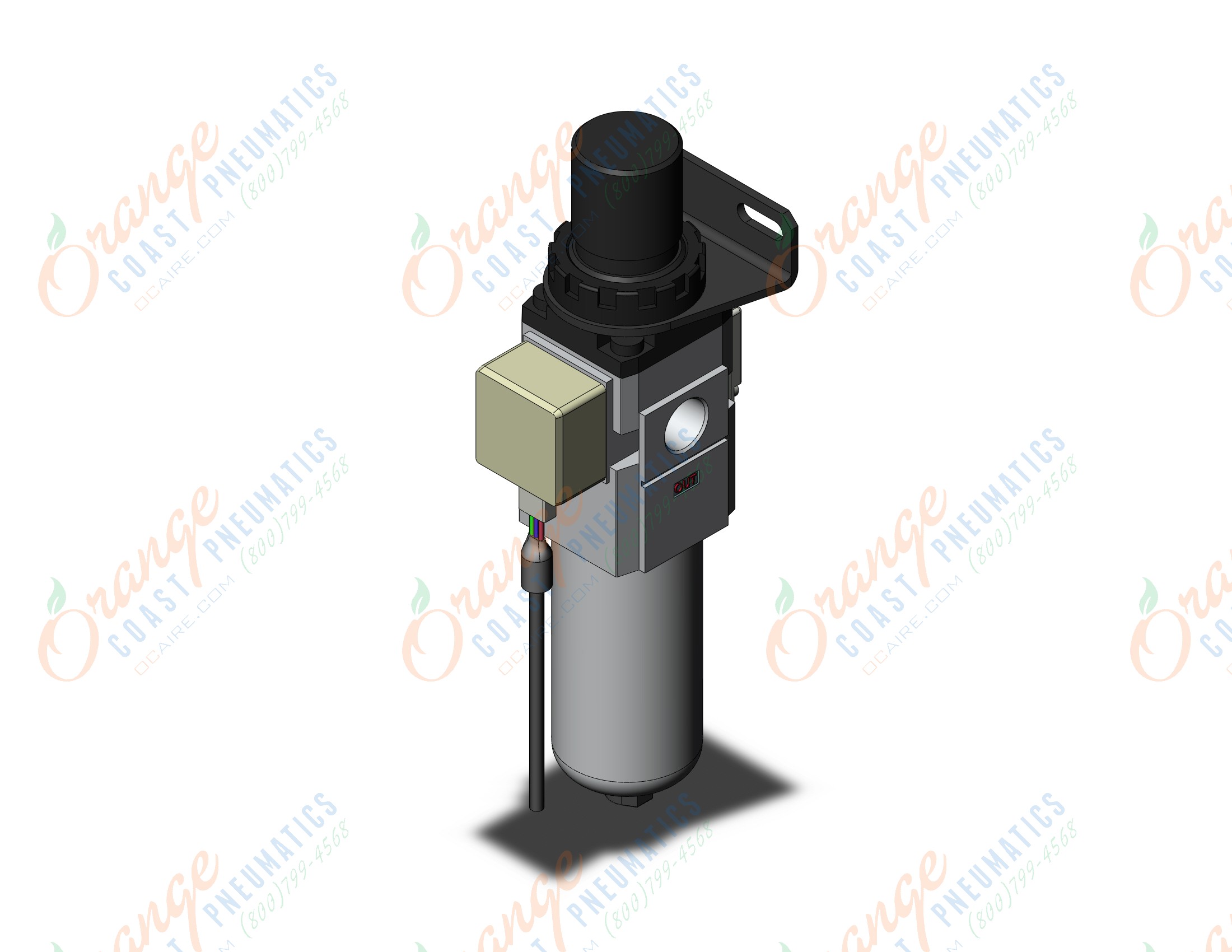 SMC AWM20-N02BCE3-2NZ mist separator/regulator, FILTER/REGULATOR, W/MICRO MIST SEPARATOR